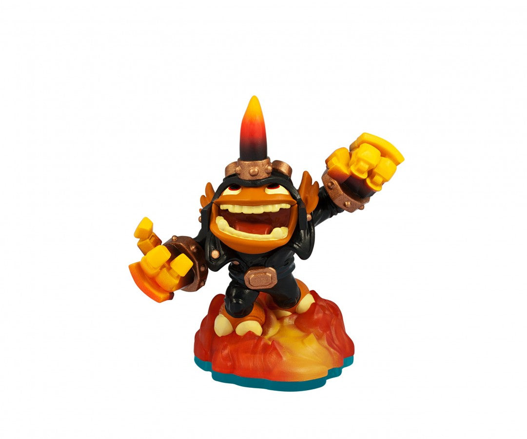 Fryno Skylanders Swap Force character figure collectible toy fire element armadillo biker warrior portal compatible game piece flamethrower riding fighter figure for Skylanders fans