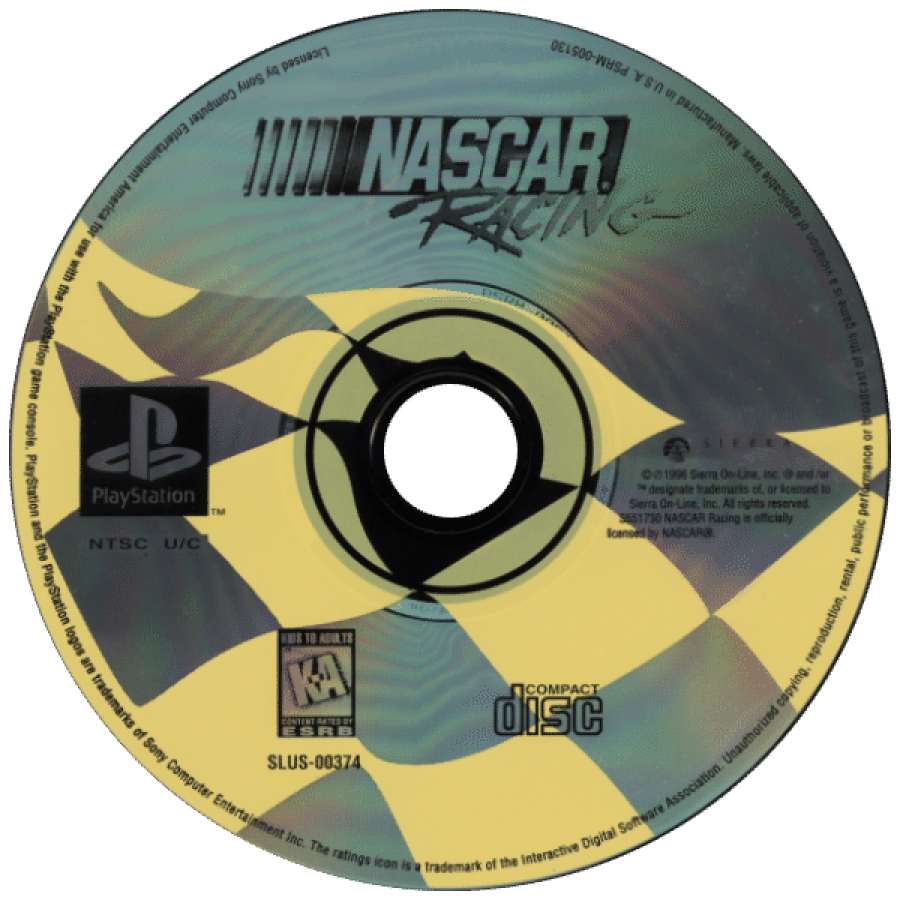 NASCAR Racing disc for PlayStation 1 (PS1) video game