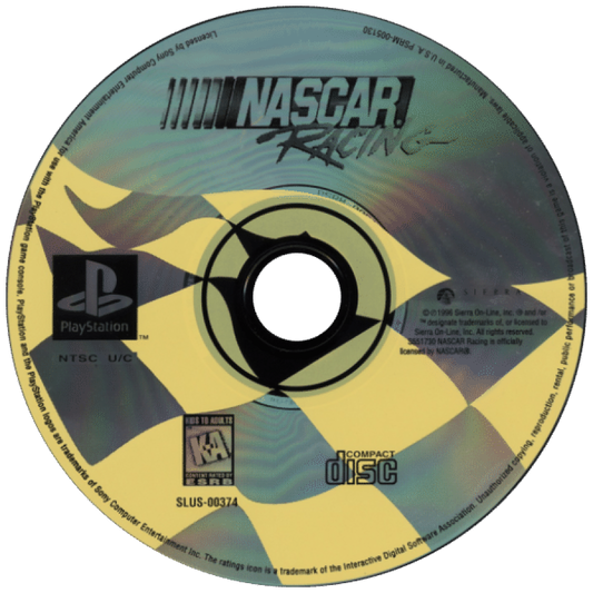 NASCAR Racing disc for PlayStation 1 (PS1) video game
