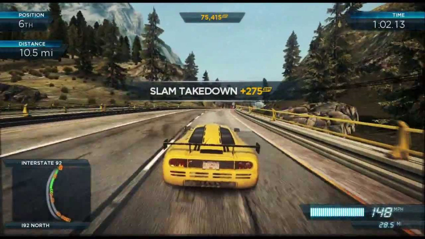 Need for Speed: Most Wanted gameplay for Nintendo Wii U (WiiU) video game