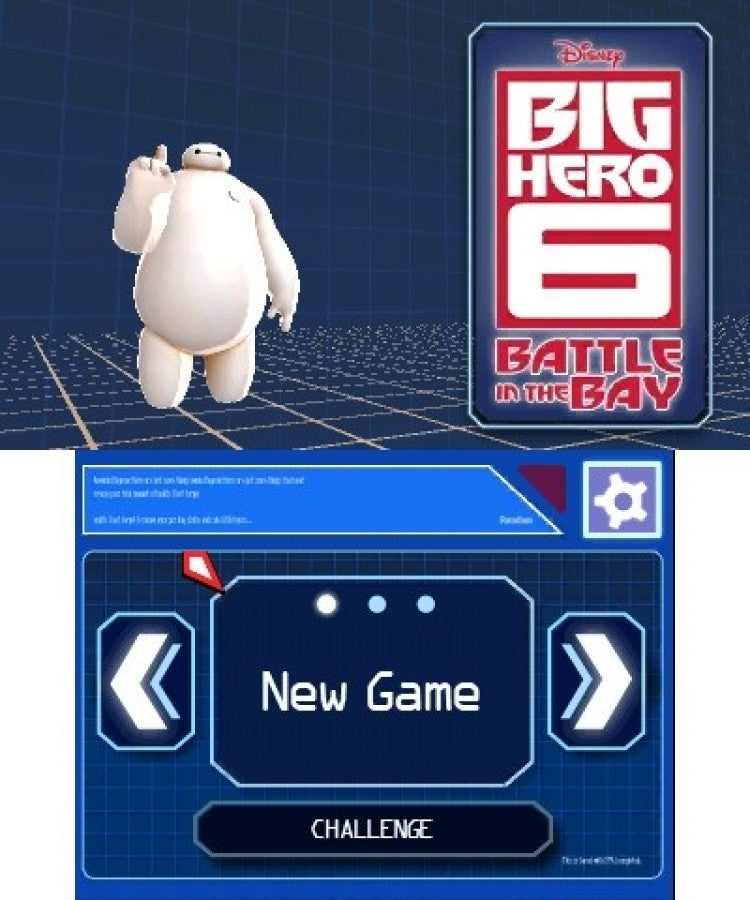 Big Hero 6: Battle in the Bay back of case for Nintendo 3DS (3DS) action platformer video game