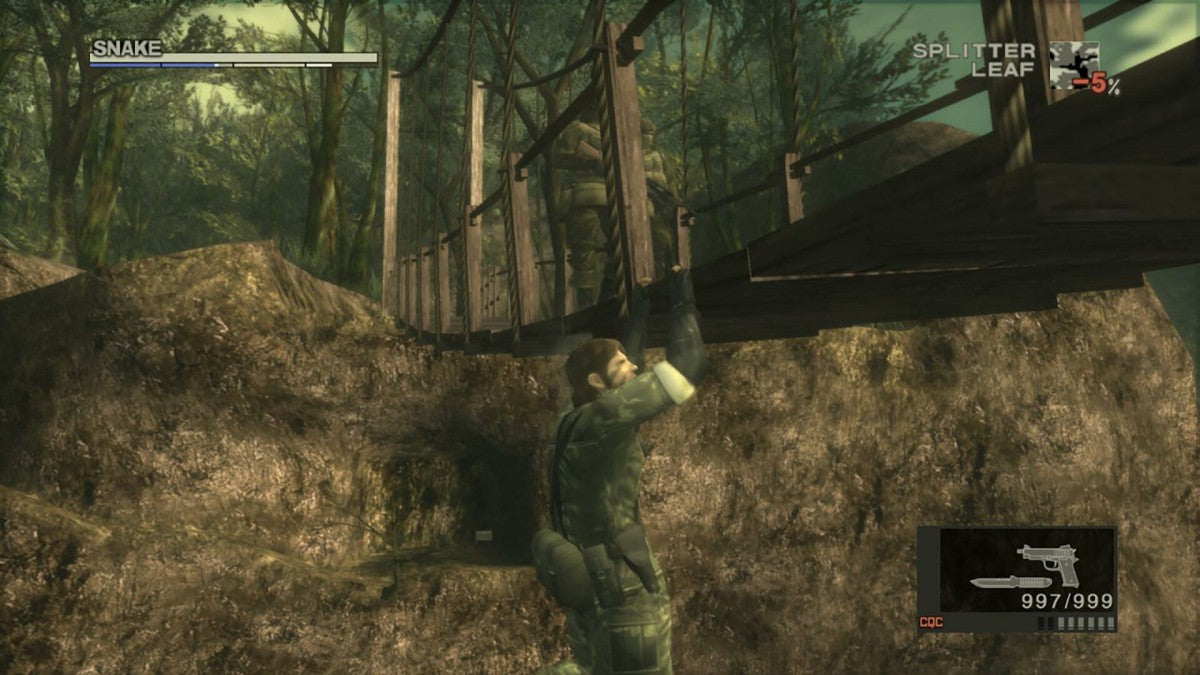 Metal Gear Solid 3 Snake Eater gameplay for Playstation 2 (PS2) video game.