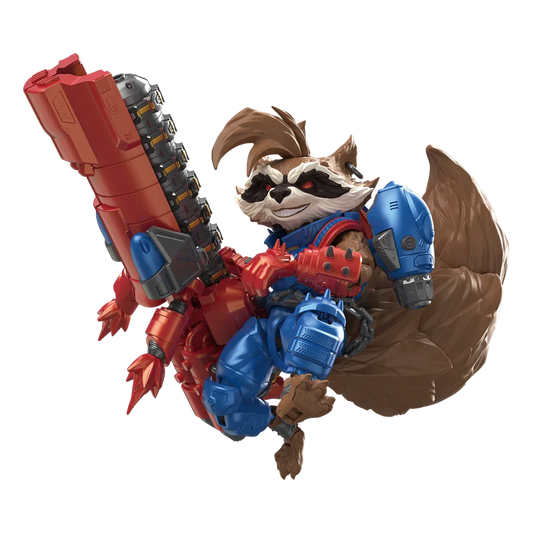 Blokees Marvel Rivals Champion Class 08 Rocket Raccoon Model Kit featuring Marvel Rivals inspired Rocket Raccoon character design collectible buildable figure articulated display model detailed craftsmanship superhero collectible hobby kit and collectible gaming appeal