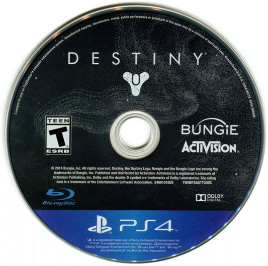 Destiny – PlayStation 4 (PS4) video game disc, online multiplayer shooter by Bungie
