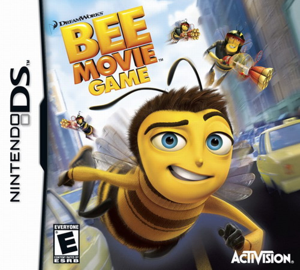 Bee Movie: The Game cover art for Nintendo DS (DS) animated movie-based adventure video game