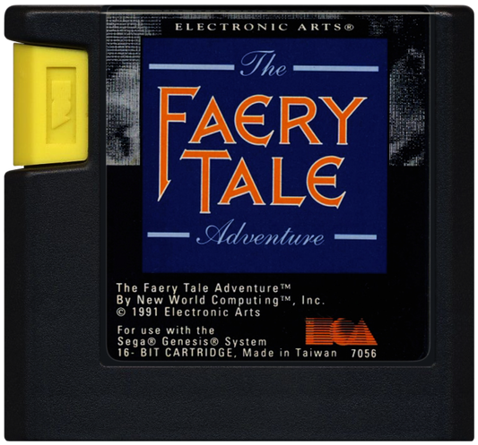The Faery Tale Adventure Sega Genesis retro video game action RPG cartridge (1991)