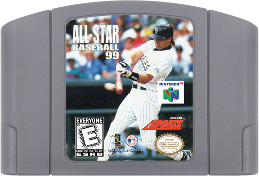 All Star Baseball 99 cartridge for Nintendo 64 N64 video game