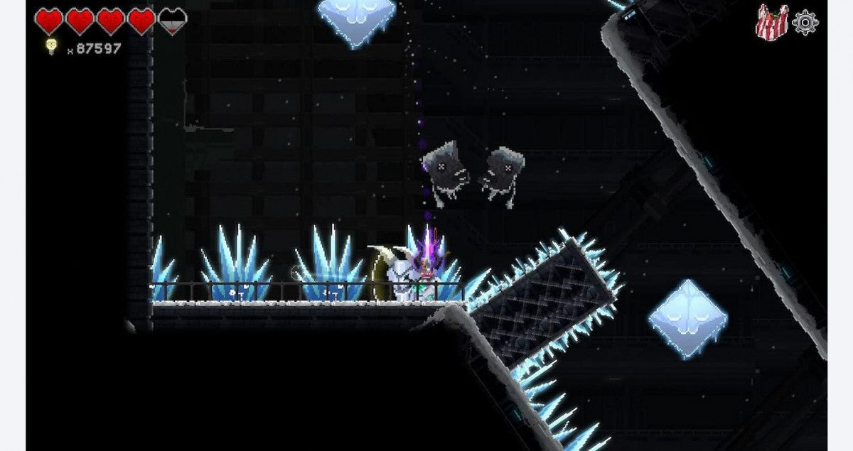 Dungeon Munchies Collector's Edition PlayStation 5 pixel art action RPG necro-chef Simmer hunting monsters cooking meals gaining abilities side-scrolling exploration meal combinations power-up system gameplay screenshot
