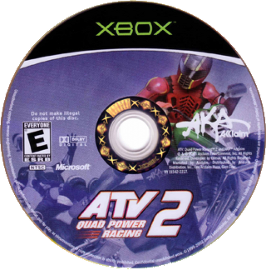 ATV Quad Power Racing 2 disc art for Xbox (XBOX) video game