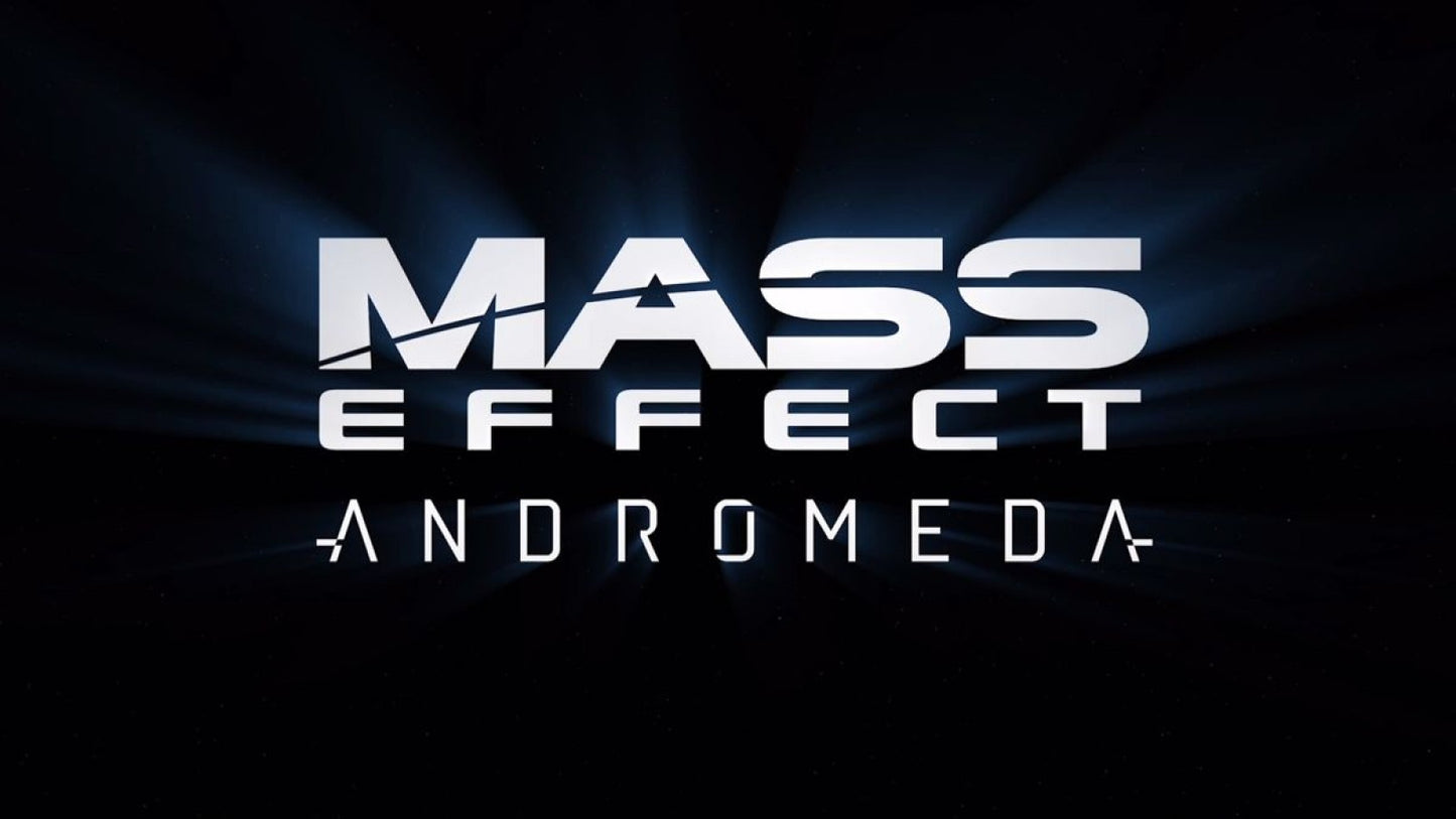 Mass Effect: Andromeda – PlayStation 4 (PS4) video game title screen, action role-playing game