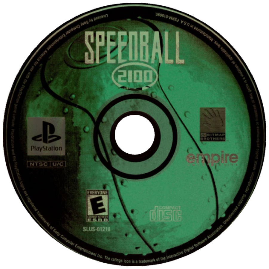Speedball 2100 disc for PlayStation 1 (PS1) futuristic sports video game