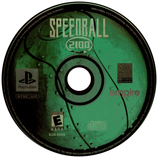 Speedball 2100 disc for PlayStation 1 (PS1) futuristic sports video game