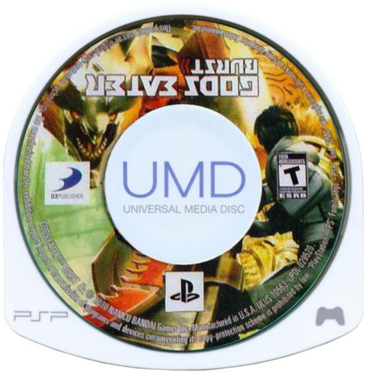 Gods Eater Burst PlayStation Portable inspired design featuring anime action role playing aesthetic post apocalyptic monster hunting fast paced combat customizable weapons futuristic survival adventure dramatic storytelling handheld gaming presentation UMD