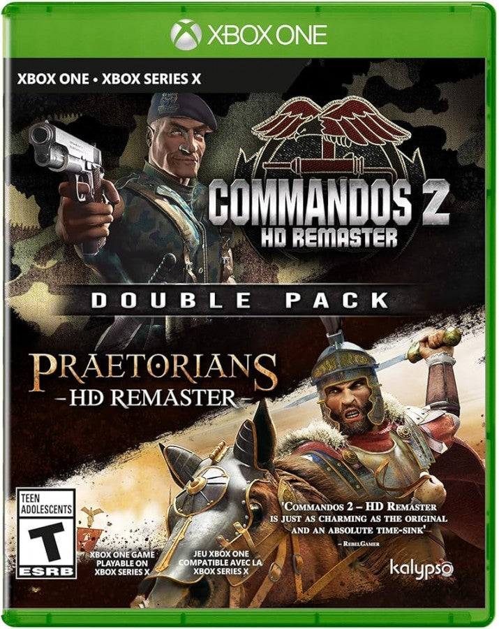 Commandos 2 HD Remaster and Praetorians HD Remaster double pack cover art for Xbox Series X XSX video game