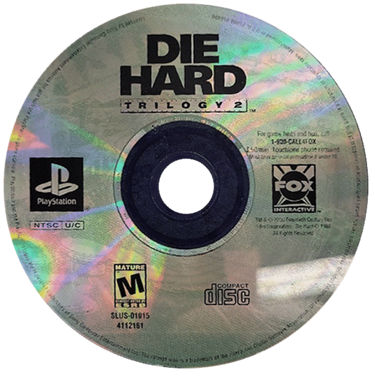 Die Hard Trilogy 2: Viva Las Vegas disc for PlayStation 1 (PS1) retro video game