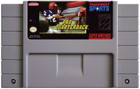 Pro Quarterback cartridge for Super Nintendo Entertainment System SNES retro video game