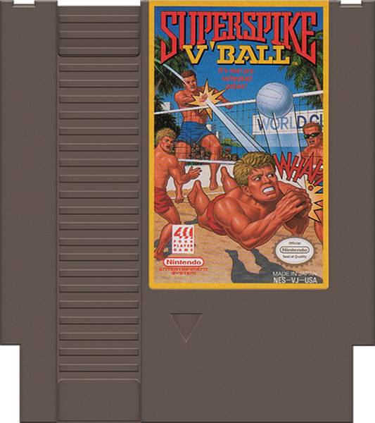 Super Spike Volleyball and World Cup Soccer cartridge for Nintendo Entertainment System (NES) video game