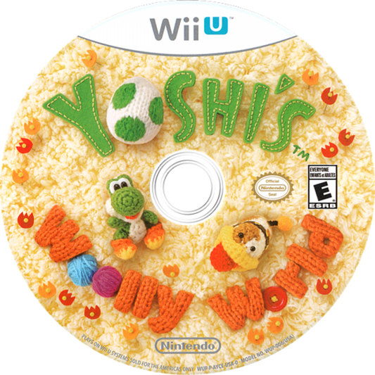 Yoshi's Woolly World disc cover art for Nintendo Wii U (WiiU) video game
