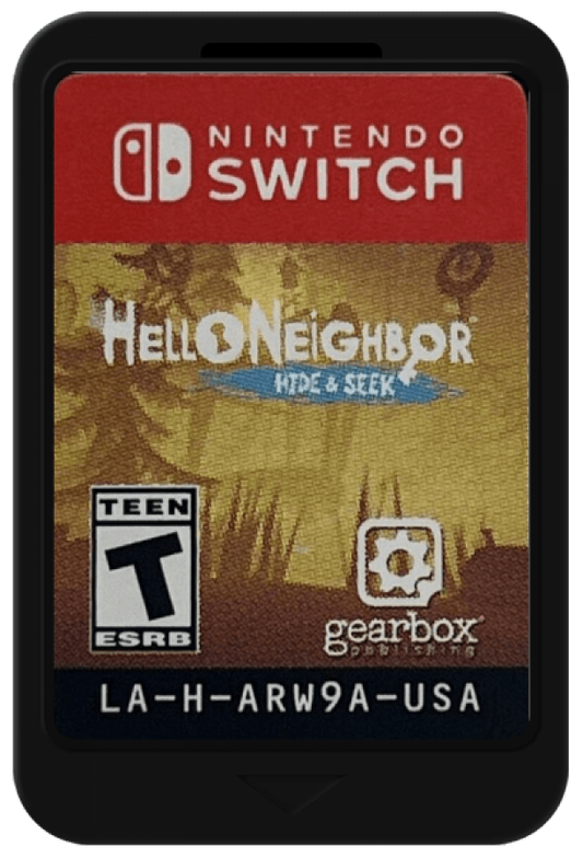 Hello Neighbor cartridge for Nintendo Switch NS video game