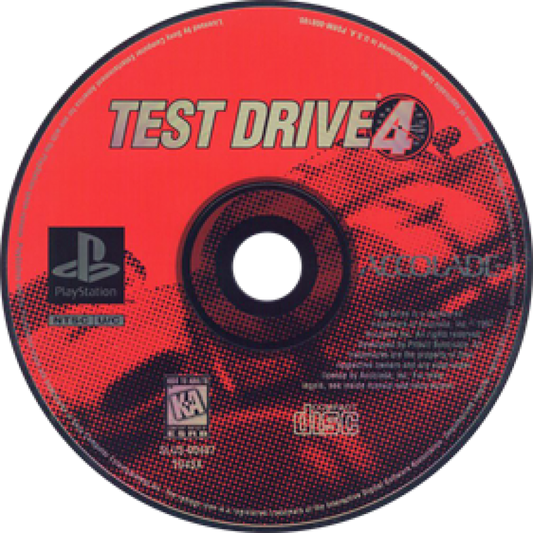 Test Drive 4 disc for PlayStation 1 (PS1) racing video game