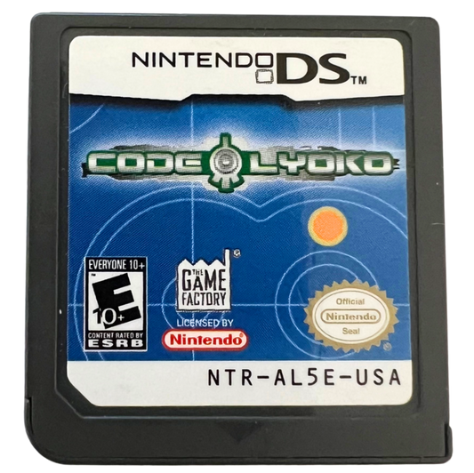 Code Lyoko for Nintendo DS, cartridge for an action-adventure video game with platforming, combat, puzzle-solving, and anime-style gameplay