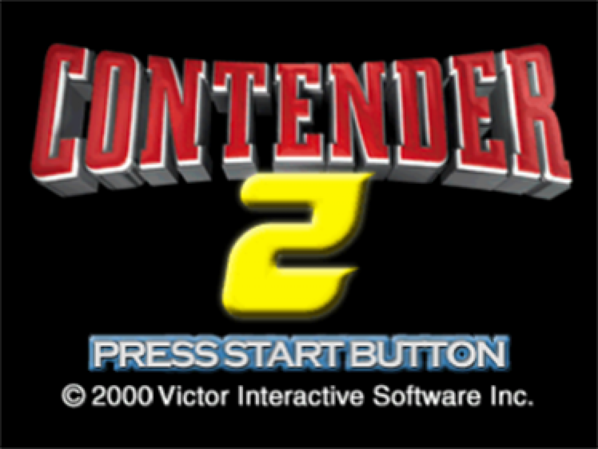 Contender 2 start screen for PlayStation 1 (PS1) retro video game