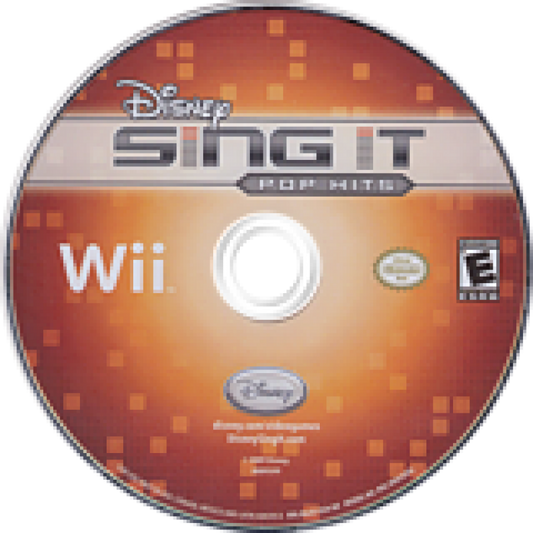 Disney Sing It: Pop Hits cover art for Nintendo Wii (Wii) video game