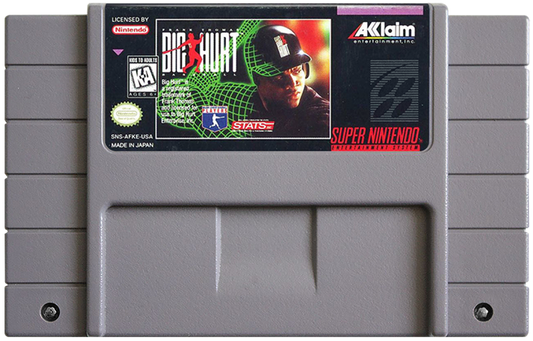 Frank Thomas Big Hurt Baseball cartridge for Super Nintendo Entertainment System SNES retro video game