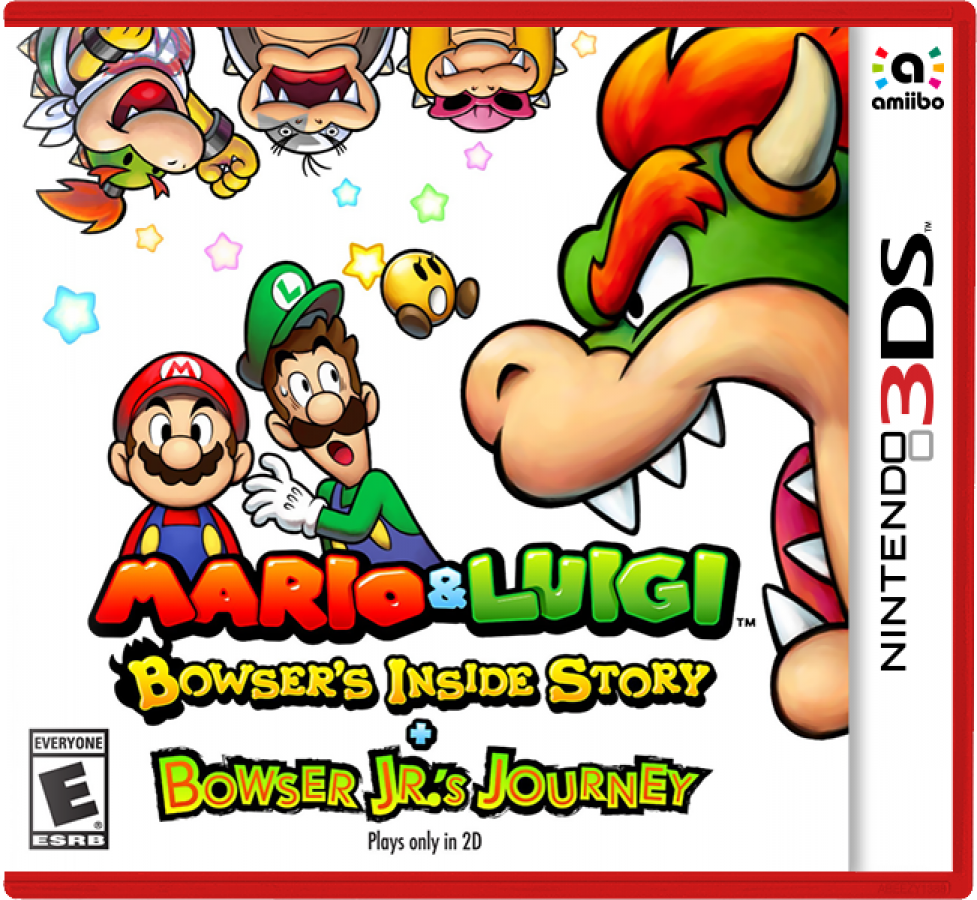Mario & Luigi: Bowser's Inside Story + Bowser Jr's Journey cover art for Nintendo 3DS (3DS) video game