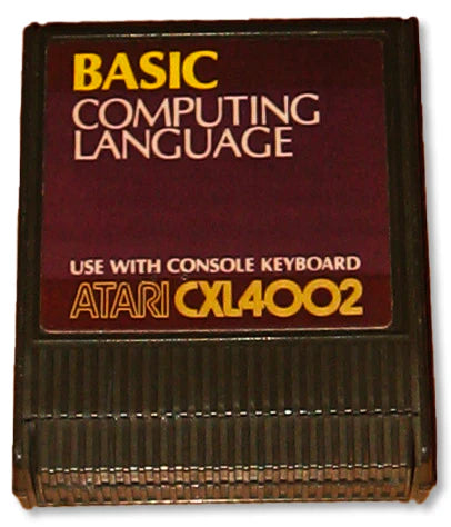 BASIC Computing Language cartridge art for Atari 400 software
