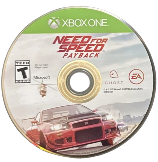 Need for Speed Payback disc for Xbox One (XONE) racing video game