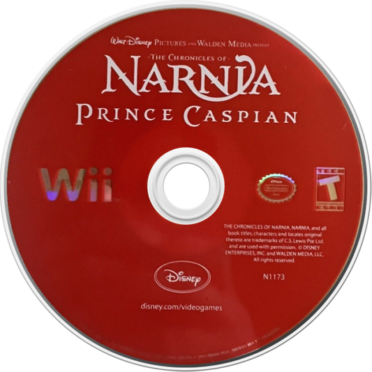 The Chronicles of Narnia: Prince Caspian disc art for Nintendo Wii (Wii) video game