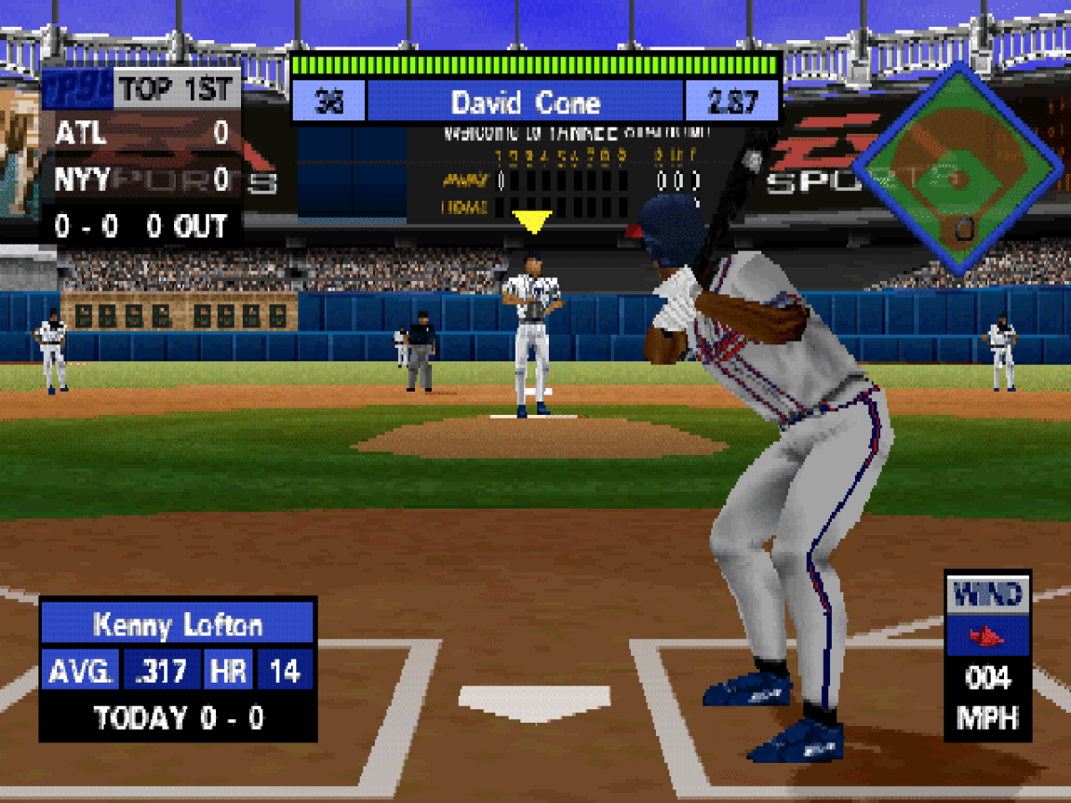 Triple Play 98 gameplay for PlayStation 1 (PS1) baseball sports video game