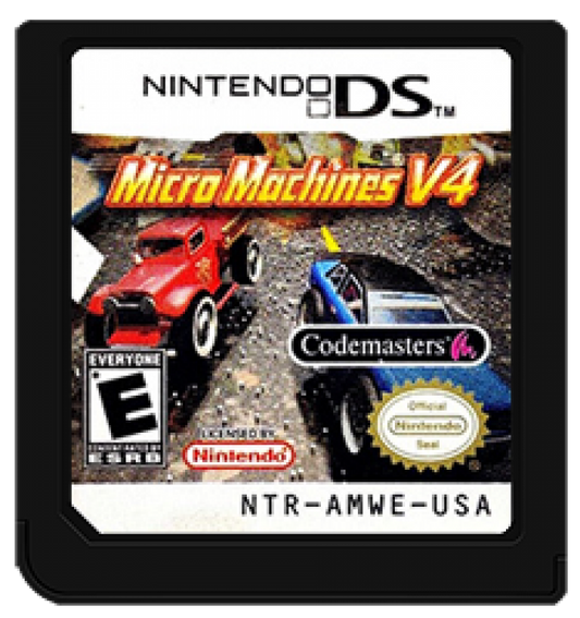 Micro Machines V4 cartridge for Nintendo DS (DS) miniature arcade racing video game