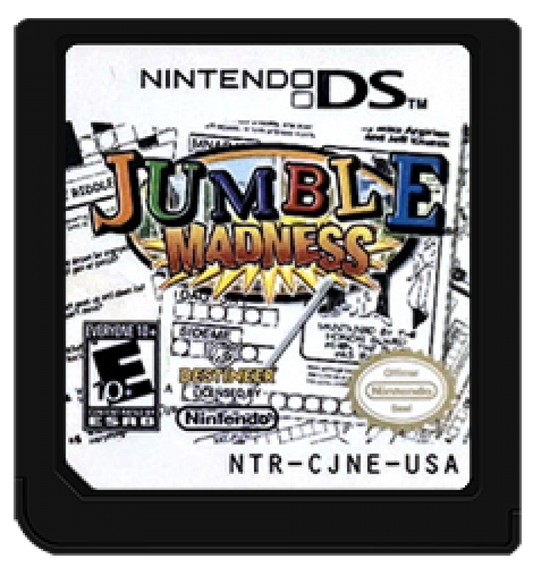 Jumble Madness cartridge for Nintendo DS (DS) word puzzle video game