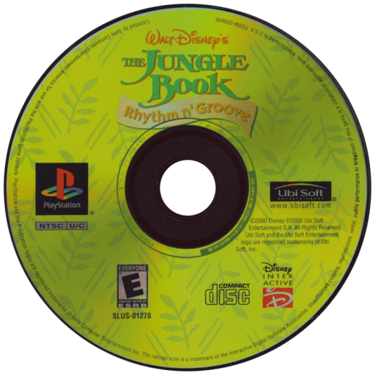 Jungle Book: Rhythm n Groove – PlayStation 1 (PS1) front disc cover art