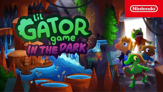 Lil Gator Game PAL Nintendo Switch NS for family friendly action adventure video game fans featuring adorable animal characters colorful island exploration climbing gliding swimming crafting collectibles playful quests and relaxing open world gameplay charming visuals and PAL region Nintendo Switch gaming collectible appeal gameplay