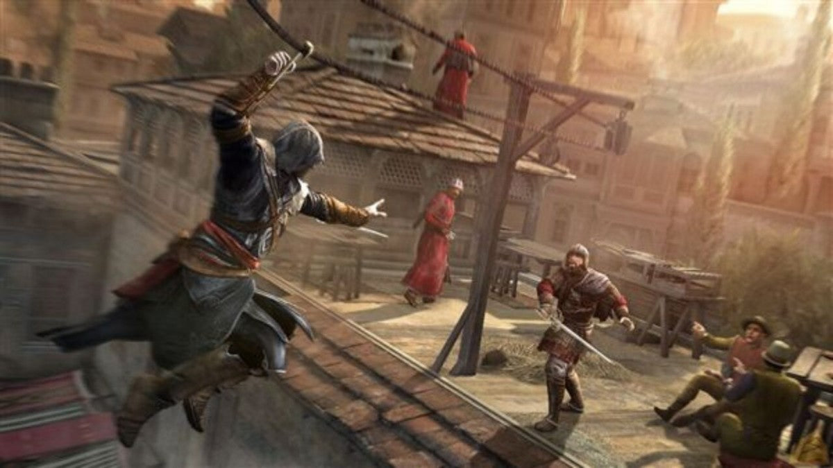 Assassin’s Creed Ezio Trilogy PS3 featuring three classic adventures of Ezio Auditore in Renaissance Italy collection gameplay