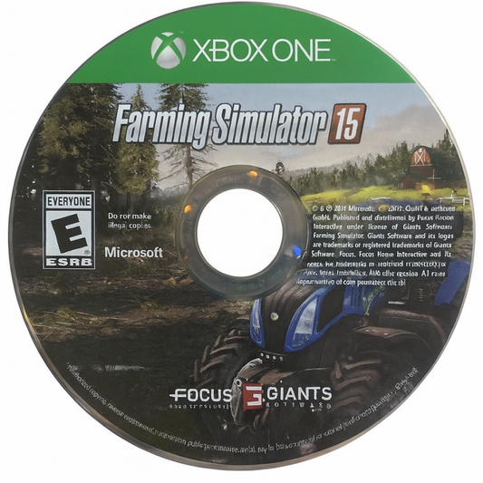 Farming Simulator 15 disc for Xbox One (XONE) farming simulation video game