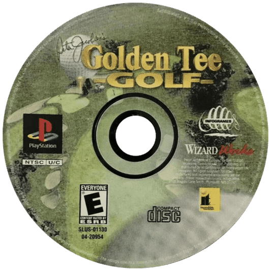 Golden Tee Golf disc for PlayStation 1 (PS1) retro video game