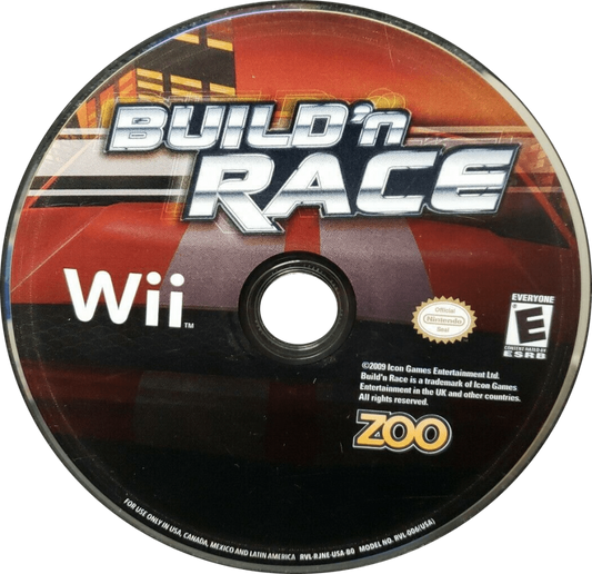 Build 'N Race disc for Nintendo Wii (Wii) video game