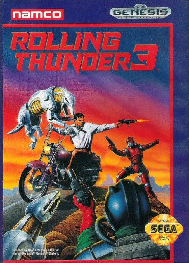 Rolling Thunder 3 cover art for Sega Genesis (GEN) video game