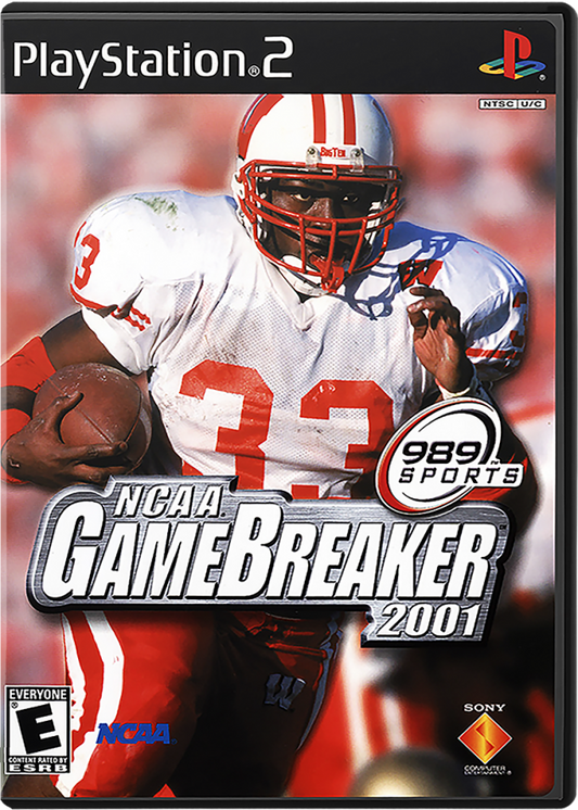 NCAA GameBreaker 2001 cover art for PlayStation 2 (PS2) video game