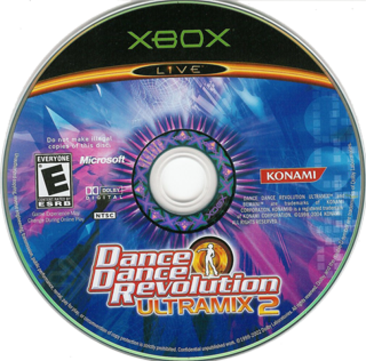 Dance Dance Revolution: Ultramix 2 disc art for Xbox (XBOX) video game