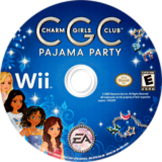Charm Girls Club: Pajama Party disc cover art for Nintendo Wii (Wii) video game