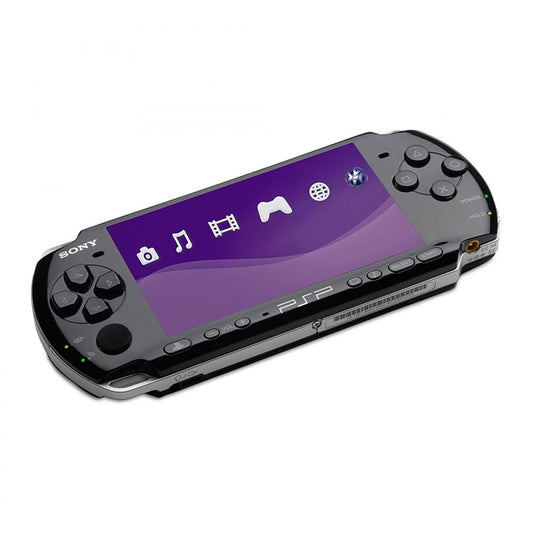 PSP 3000 handheld gaming console by Sony for portable video games.