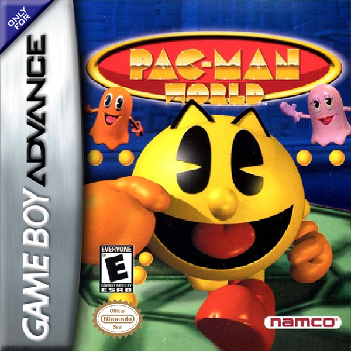 Pac-Man World – Game Boy Advance (GBA) Front Cover Box Art