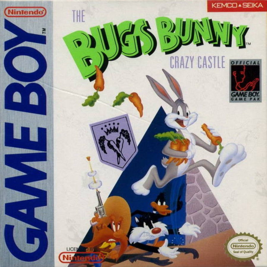 Bugs Bunny in Crazy Castle cover art for Game Boy (GB) video game