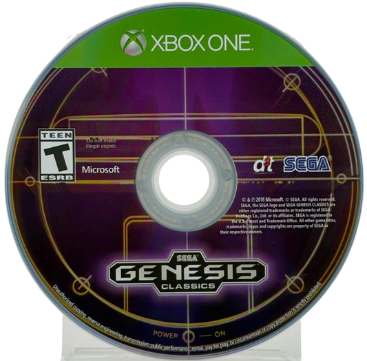 Sega Genesis Classics – Xbox One (XONE) disc for compilation of retro action, platformer, and arcade video games