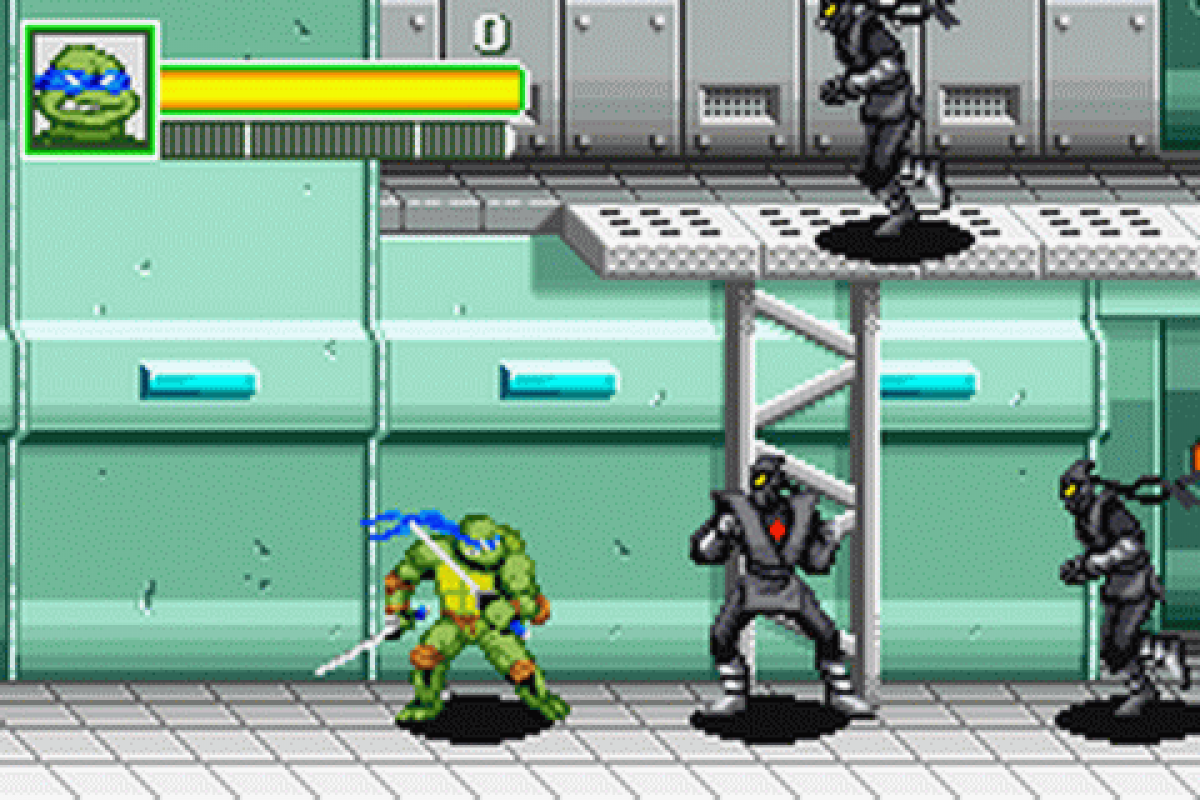 Game Boy Advance Teenage Mutant Ninja Turtles action fighting game gameplay